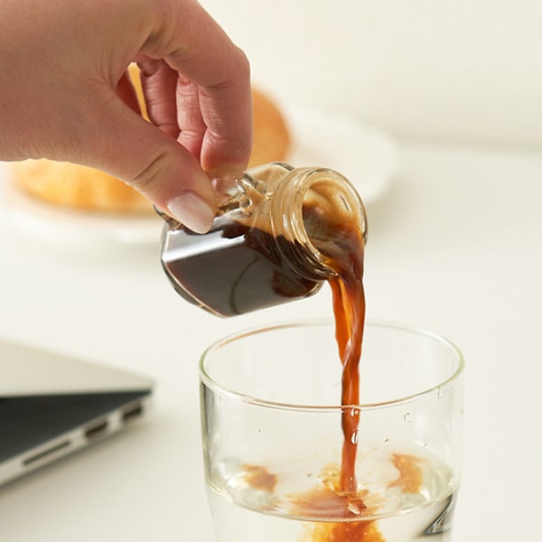 Mini Krukke for Syltetøy Honning Bærbar Lekkasjesikker Kaffe Melk Juice Bot 1PC