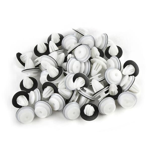 50/100 Stk Bildør Panel Clip M/Tætningsring Auto Retainer Hurtig 100PCS