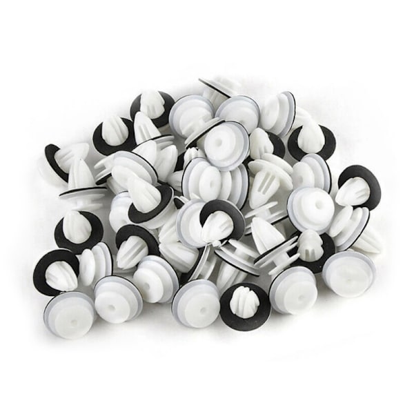 50/100 stk Bildør Panel Clip M/Tetningsring Auto Holder Rask 100PCS