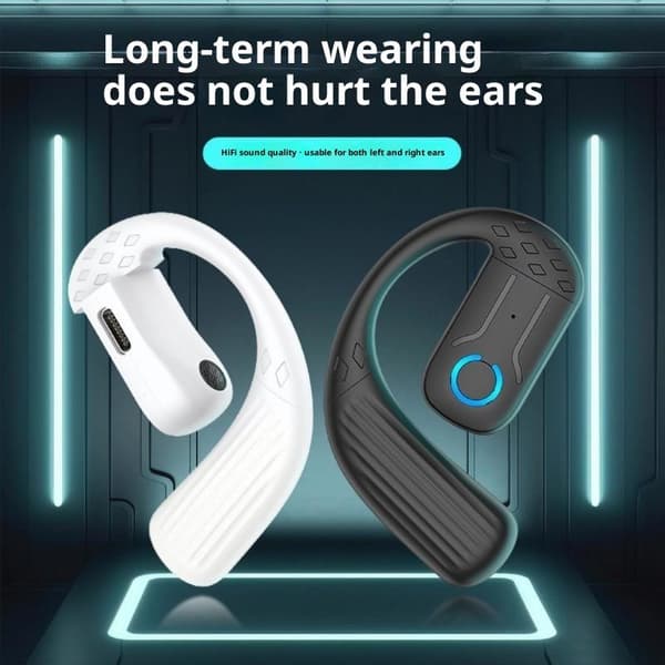 Bluetooth 5.4 TWS Trådlös Öronkrok Hörlur HiFi Stereo Brus A2