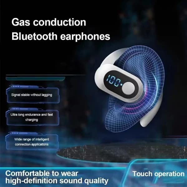 Enkelörad öppen öronsnäcka Bluetooth 53 Headset HD-samtal HIFI S A2