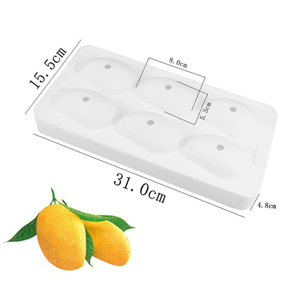 3D Silikone Bageforme til Kager Mango Silikoneform til Bagning C