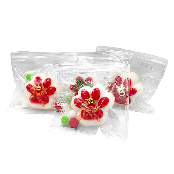 Julekatt Pote Squishy Fidget Leke e Katt Pote Silikon Avspenningsleke