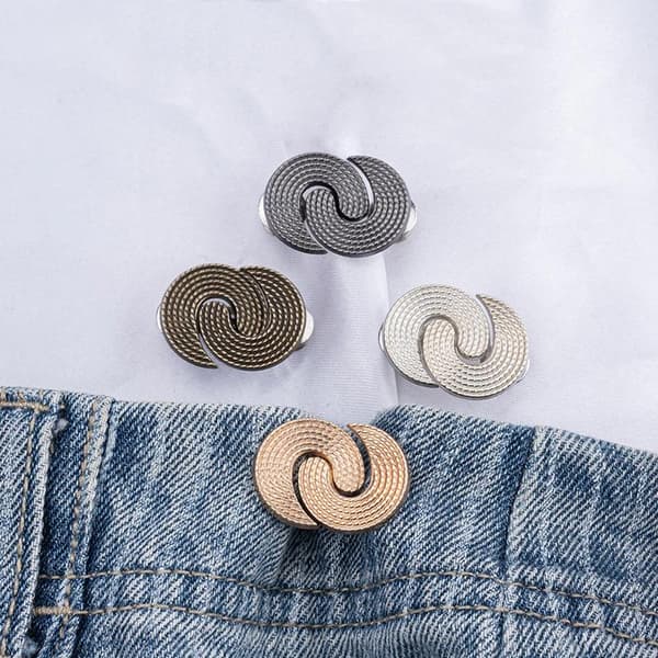 Justerbara jeans midjeknappar, sömlös design, fixerad midja, åtdragning A4