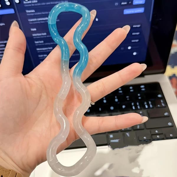 Fidgetleksaker med galen bana i gradientfärg, smidig böjbar design 6