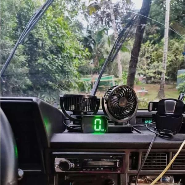Bil HUD Headup Display KM/T GPS Digital Speedometer Med LED La A1