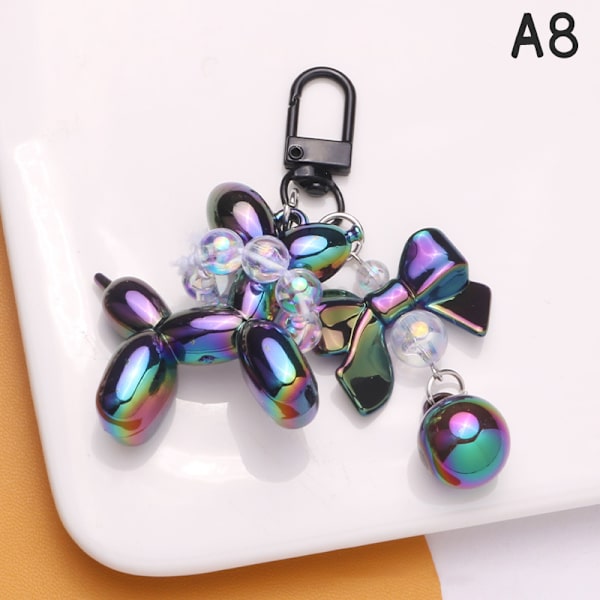 Muoti Stereo ja Heart Balloon Dog Avaimenperä Avaimenperä Crea A8