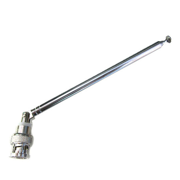 FM-radioantenne BNC-stik Teleskopantenne 0,7m Rustfri