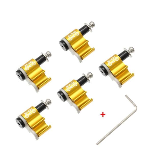 5 stk. kabelstyreadapter cykelbremse-skifteklemmer hydraulikslange Gold