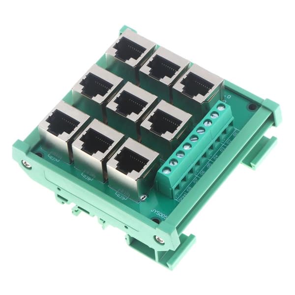 RJ45 8p8c Ethernet-portin riviliitinsovitin 9 ruuvilla