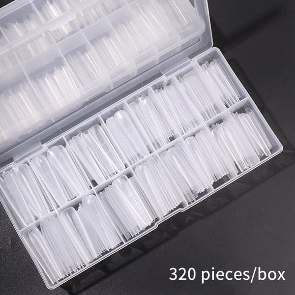 320 kpl/rasia Sandwich Dual Nail Forms -pidennykset Dual Forms Coffi