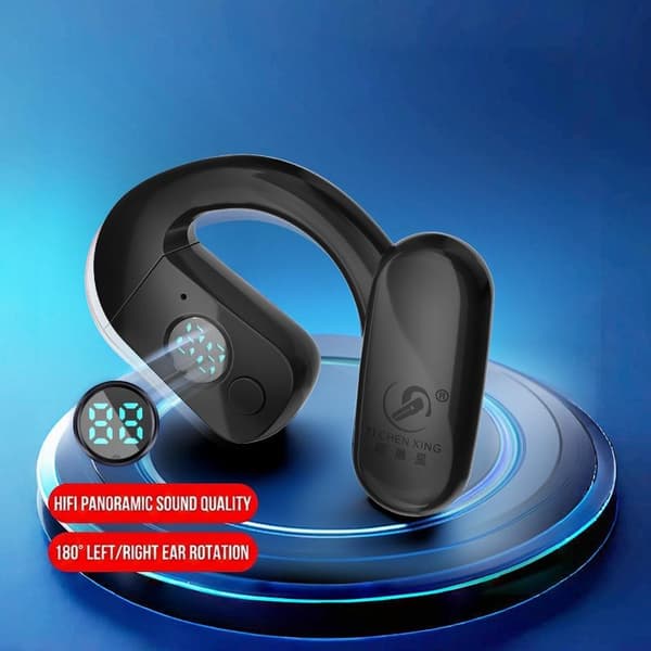 Bluetooth 6.0 kuulokkeet TWS langaton korvakoukku HiFi Ste White