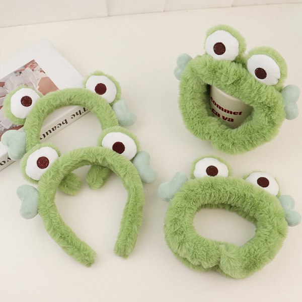 Lovely Frog Eyes -päänauhat Pehmeä Pehmo Kääritty Naisten Pesu F A2