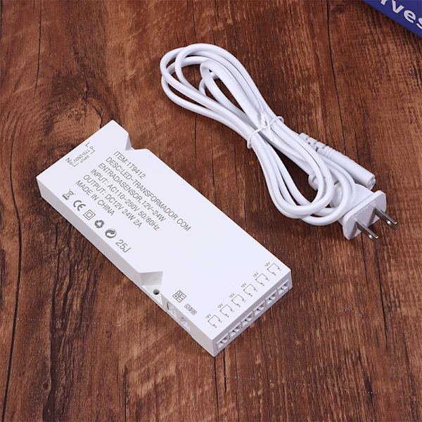EU US Plug LED-belysningstransformator DC12V 18/24/36W strømadapter EU 36W