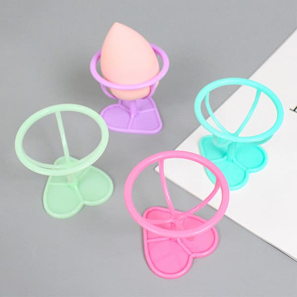 Make Up Puff Shelf Puff Säilytysteline Sienikuivausteline Pink