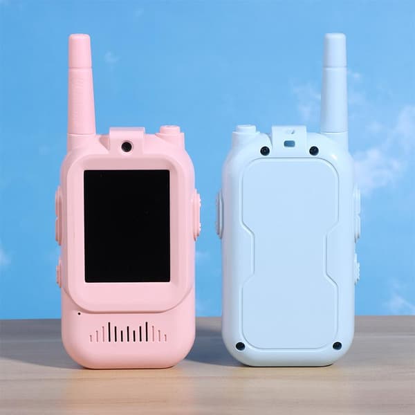Barn Video Walkie Talkie Tecknad Personsökare Intercom 2 Tum HD Barn