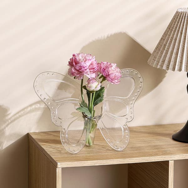 Fjäril Akryl Vas Hem Vardagsrum Bord Blomsterarrangör