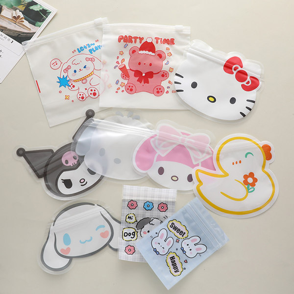 10 stk Ziplock Bag e Candy Cookie Emballasje Poser Gaveinnpakning E