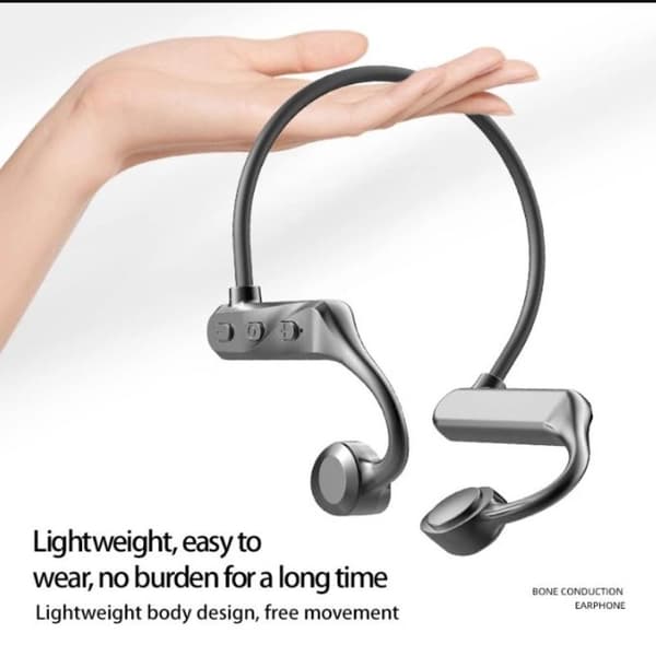 NY Universal Bone Conduction Headset Trådlösa Bluetooth-hörlurar Black