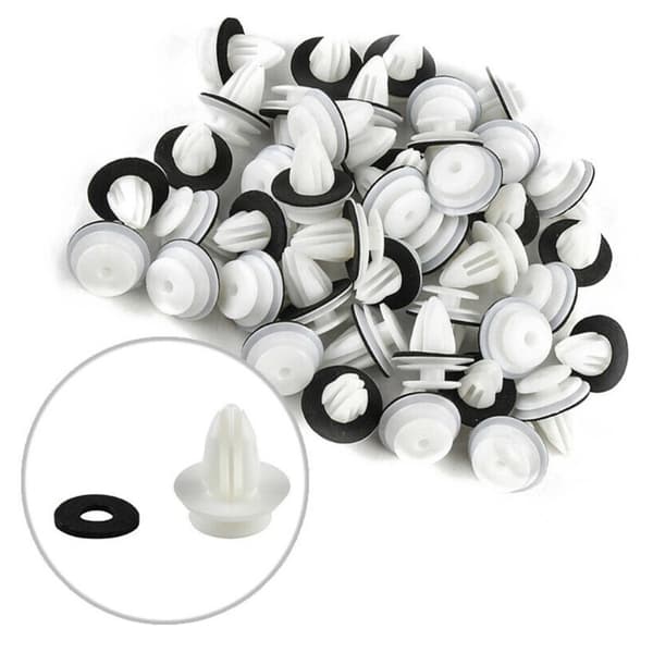 50/100 Stk Bildør Panel Clip M/Tætningsring Auto Retainer Hurtig 50PCS
