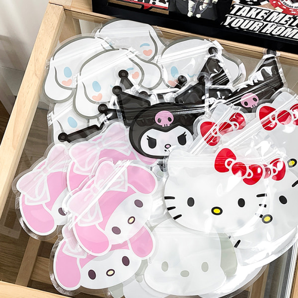 10 stk Ziplock Bag e Candy Cookie Emballasje Poser Gaveinnpakning C