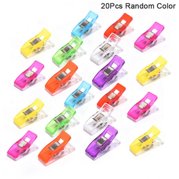 10/20/50/100 stk Syklemmer Falsing Quilting Sy patchwork Multicolor 20Pcs