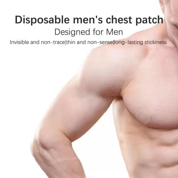 Mænd Nipple Cover selvklæbende klistermærker BH Pad Bryst Kvinder Invisib White