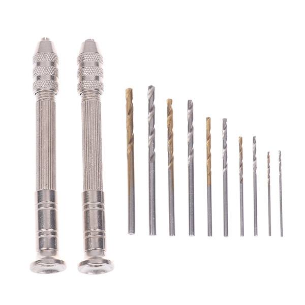 50 st precisionsstiftstäd hobbyborr med modellvridhandborr Silver