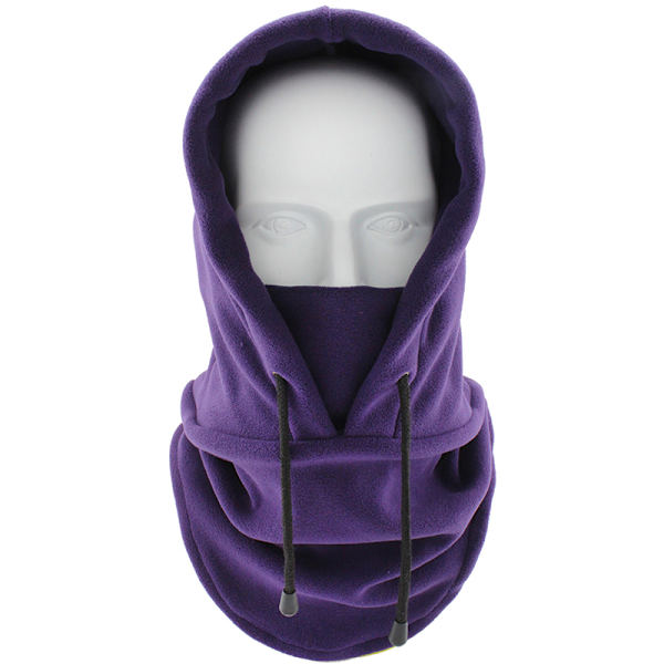 Fleece Miesten Balaclava Talvihattu Pipot lämpimämpi Tuulenpitävä Full Dark gray