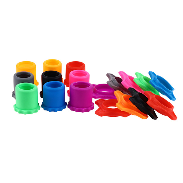 Rystesikker Silikone Mikrofon Holder Anti-Rolling Mic Protecti red tail + ring