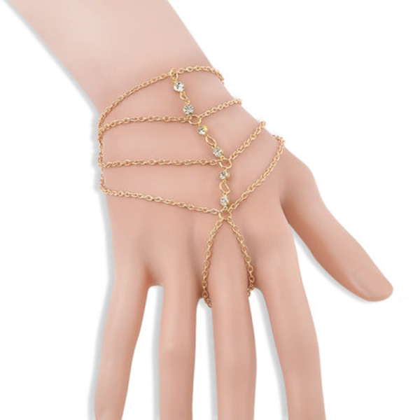 kändis multi kedja tofs armband armring slav finger ring