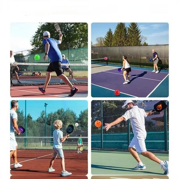 12 st pickleballbollar 40 hål utomhus pickleballbollar för utomhusbruk A