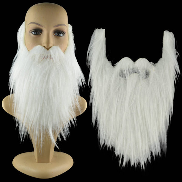 DIY Fantomi-skjegg Langt Fluffy Skjegg Cosplay Kostyme Rekvisitter Gray