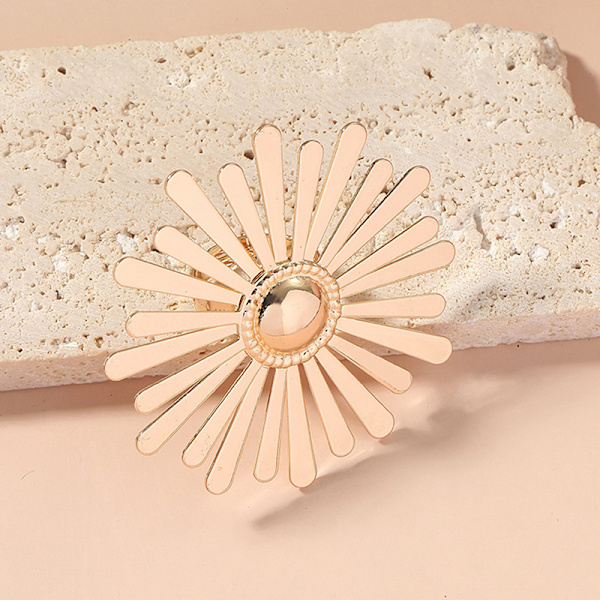 Guld Solsikke Ringe Til Kvinder Store Justerbare Blomster Ringe Holi