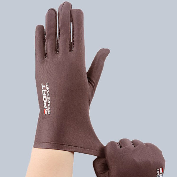 Sommarhandskar Herr Ice Silk Sun Proction Körhandske Fiske F Coffee