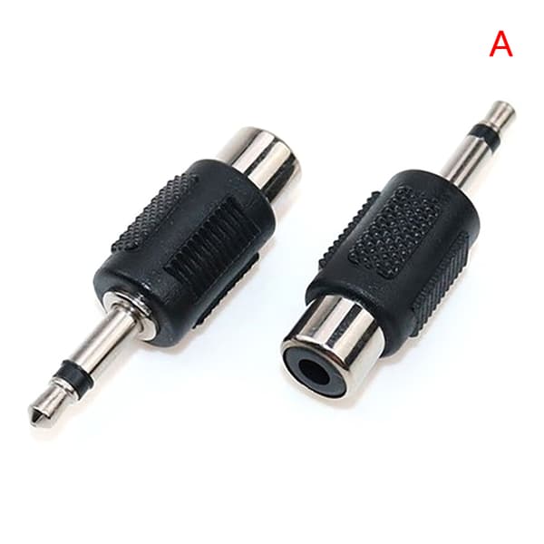 1 Stk RCA Jack-kontakt til jack 3,5 MM Mono Stereo Plug Adapter A