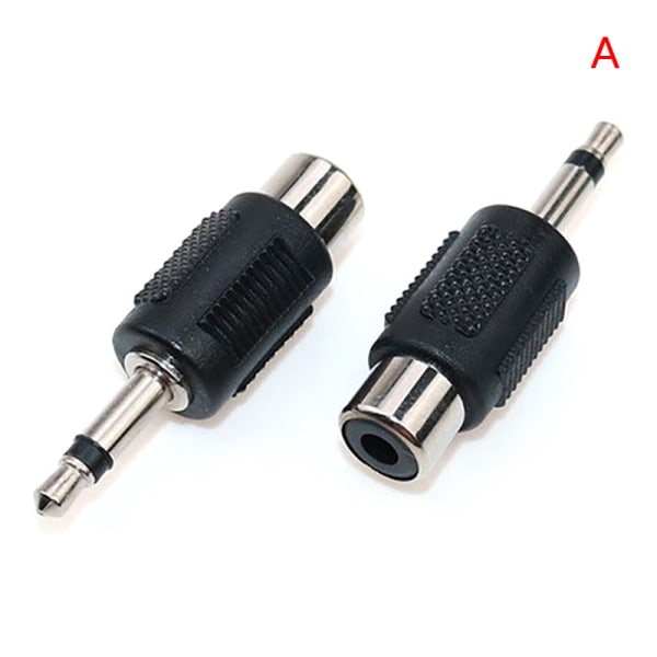 1 Stk RCA Jack-stik til stik 3,5 MM Mono Stereo-stikadapter A