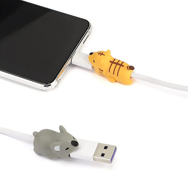 e Cartoon Animal Cable Organizers Cable Saver Cover Charger Lin F
