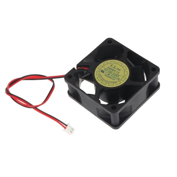 1 stk D60BV-12 køler til Y.L.Fan DC12V 0.50A 60*60*20MM 6CM 2 ledninger