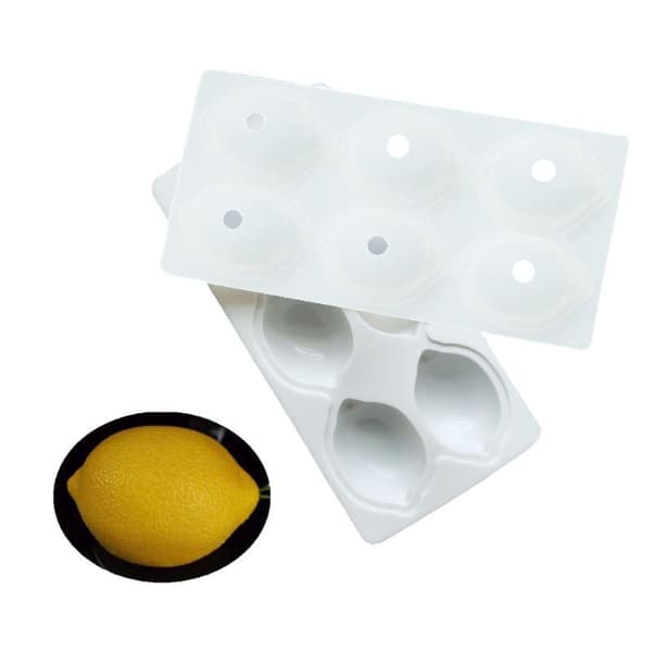 3D Citronformad Frukt Silikonform Tårta Mousse Fransk Dessert C A2