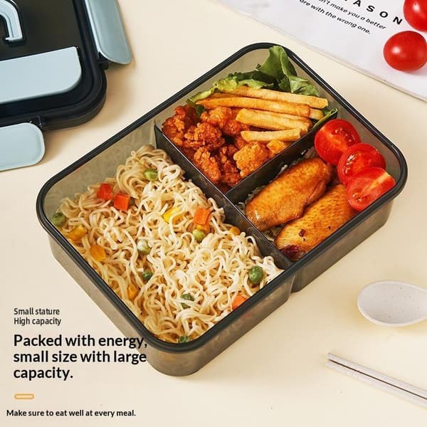 2/3-facks Bento Lunchlåda med läckagesäkert lock A2