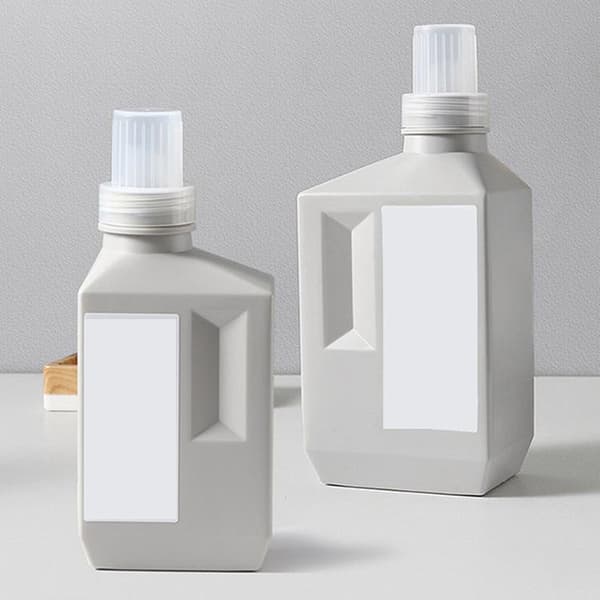 Återanvändbara tvättmedelsflaskor Kapacitet Mjukgörare Förvaring Re Gray 1000ml