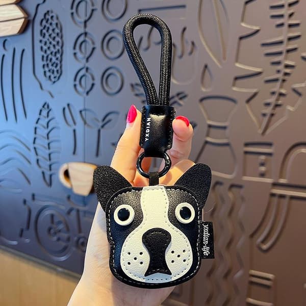Trendikäs nahkainen auton avaimenperä e Puppy Design -reppukoriste D