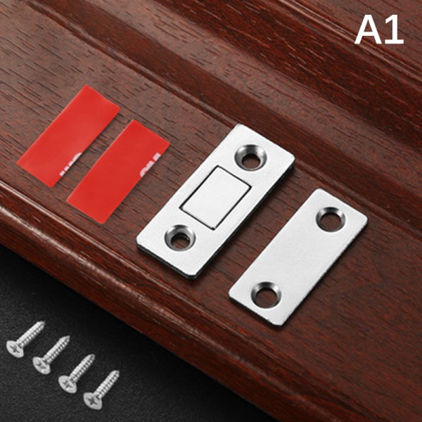 2 kpl / set Magneettinen Kaappi Lukitsee Magneettioven pysäyttimet piilossa A1