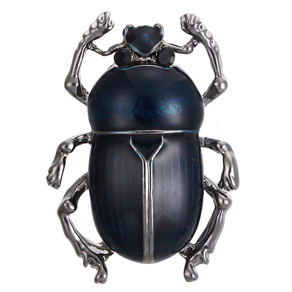 Vintage Lady Broche Beetle Emalje Animal Insect Shirt Broche Purple