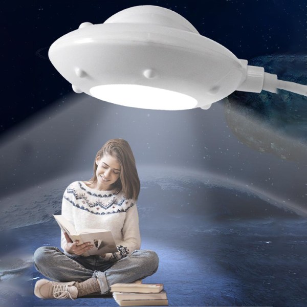 USB Nattlys UFO Lampe Skrivebordslampe LED Nattlys Lesebord 6a25 | Fyndiq