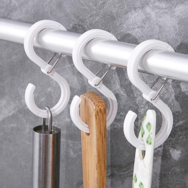 8 st snygga och hållbara S-formade hängkrokar, multifunktionellt kit A4