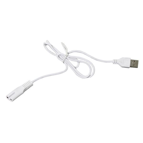 USB kaapelin latauslinja, 5 V taskulamppuparranajokone white