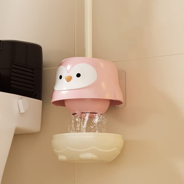 e Sarjakuva WC-harja jalustalla A3