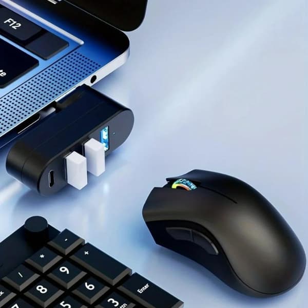 180 roterbar USB 30 Hub 3 4 portar Typ C Splitter Höghastighets D A1